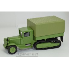 ЗИС-42М грузовик бортовой с тентом, светло-зеленый